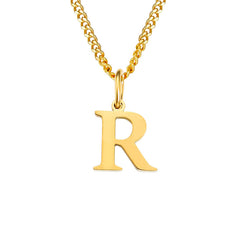 Personalized Initial Letter Necklace – 14K Stainless Steel (Gold, Rose Gold, Silver)
