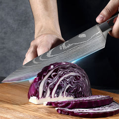 Damascus Style Kitchen Knife Set – Professional Chef Knives (3 to 10 Piece)