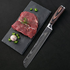 Damascus Style Kitchen Knife Set – Professional Chef Knives (3 to 10 Piece)
