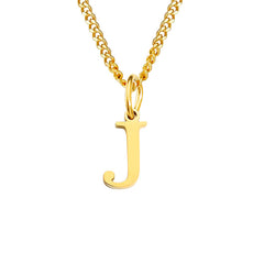 Personalized Initial Letter Necklace – 14K Stainless Steel (Gold, Rose Gold, Silver)