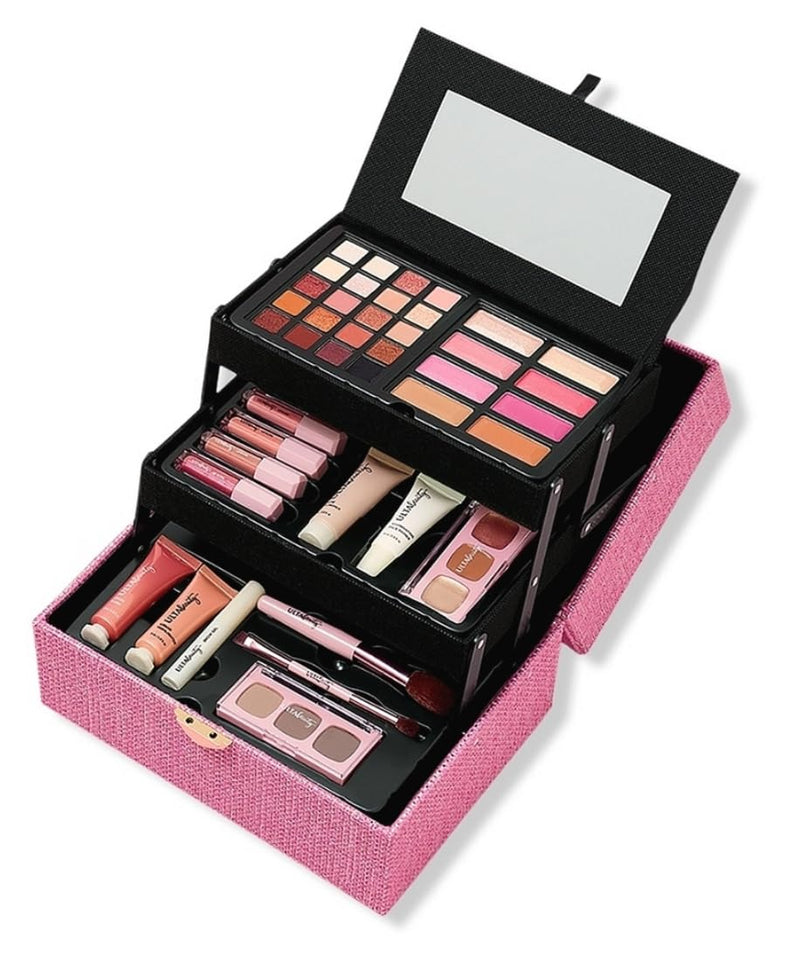 Ulta Beauty So Posh Edition Beauty Box - 40+ Piece Makeup Collection with Eyeshadows, Blushes, Lip Glosses & Brushes