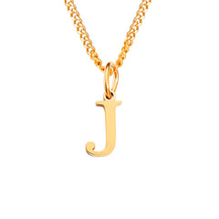 Personalized Initial Letter Necklace – 14K Stainless Steel (Gold, Rose Gold, Silver)