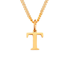 Personalized Initial Letter Necklace – 14K Stainless Steel (Gold, Rose Gold, Silver)