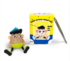 Cute Character Squeeze Stress Relief Toy Keychain