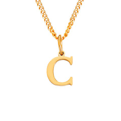 Personalized Initial Letter Necklace – 14K Stainless Steel (Gold, Rose Gold, Silver)