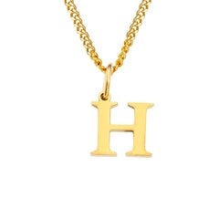 Personalized Initial Letter Necklace – 14K Stainless Steel (Gold, Rose Gold, Silver)