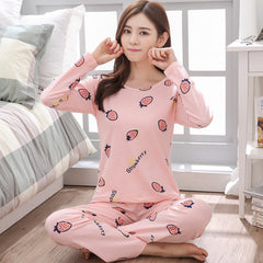 Women's Cute Long-Sleeve Pajama Set – Soft Cozy Loungewear (S-XXL)