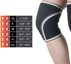 Thick Weightlifting Knee Sleeves, 7mm Neoprene Support
