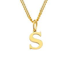 Personalized Initial Letter Necklace – 14K Stainless Steel (Gold, Rose Gold, Silver)