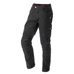 Motorcycle Racing Jeans with Belt Protector – Black & Camo | Sizes 28-38