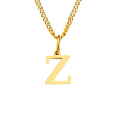 Personalized Initial Letter Necklace – 14K Stainless Steel (Gold, Rose Gold, Silver)