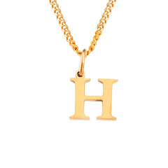 Personalized Initial Letter Necklace – 14K Stainless Steel (Gold, Rose Gold, Silver)