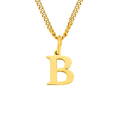 Personalized Initial Letter Necklace – 14K Stainless Steel (Gold, Rose Gold, Silver)