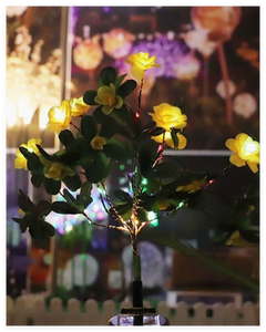 Azalea Flower LED Garden Light – Solar Outdoor Stake Lamp