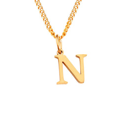 Personalized Initial Letter Necklace – 14K Stainless Steel (Gold, Rose Gold, Silver)