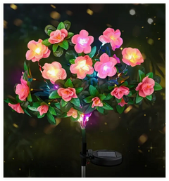 Azalea Flower LED Garden Light – Solar Outdoor Stake Lamp