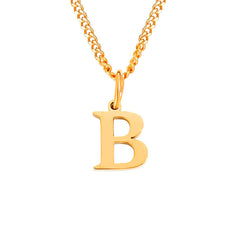 Personalized Initial Letter Necklace – 14K Stainless Steel (Gold, Rose Gold, Silver)