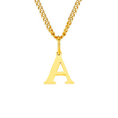 Personalized Initial Letter Necklace – 14K Stainless Steel (Gold, Rose Gold, Silver)