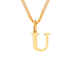 Personalized Initial Letter Necklace – 14K Stainless Steel (Gold, Rose Gold, Silver)