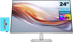 HP Series 5 524sh 24" FHD IPS Monitor Bundle with USB Hub (2024)