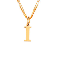 Personalized Initial Letter Necklace – 14K Stainless Steel (Gold, Rose Gold, Silver)