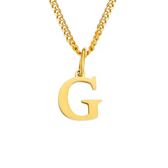Personalized Initial Letter Necklace – 14K Stainless Steel (Gold, Rose Gold, Silver)