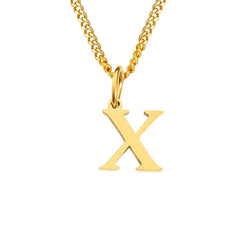Personalized Initial Letter Necklace – 14K Stainless Steel (Gold, Rose Gold, Silver)