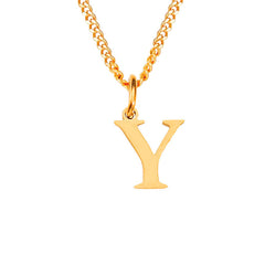 Personalized Initial Letter Necklace – 14K Stainless Steel (Gold, Rose Gold, Silver)
