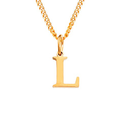 Personalized Initial Letter Necklace – 14K Stainless Steel (Gold, Rose Gold, Silver)