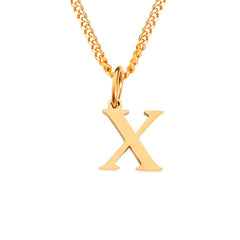 Personalized Initial Letter Necklace – 14K Stainless Steel (Gold, Rose Gold, Silver)