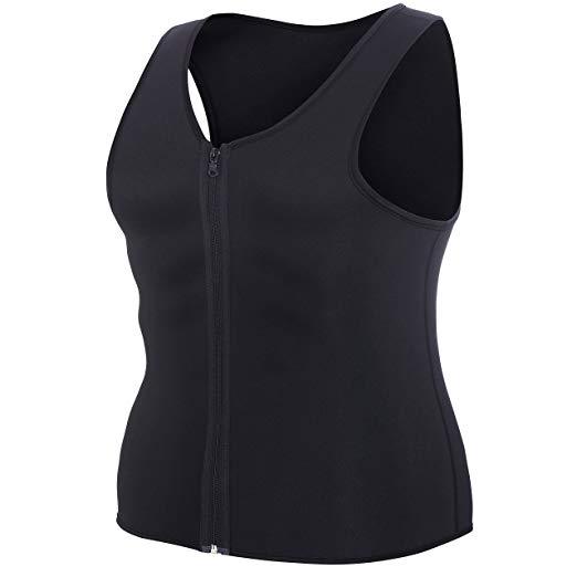 Black waist trainer on a white background