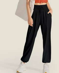 Women's Loose Fit Yoga Harem Pants with Pockets