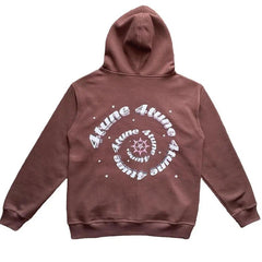 Star Printed Zip Up Hoodie