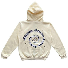 Star Printed Zip Up Hoodie