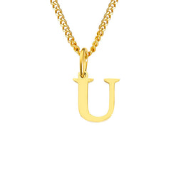 Personalized Initial Letter Necklace – 14K Stainless Steel (Gold, Rose Gold, Silver)