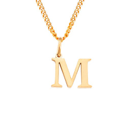 Personalized Initial Letter Necklace – 14K Stainless Steel (Gold, Rose Gold, Silver)