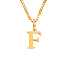 Personalized Initial Letter Necklace – 14K Stainless Steel (Gold, Rose Gold, Silver)