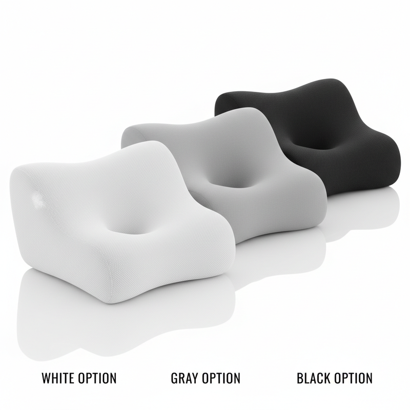 Memory foam cervical neck pillow ergonomic contour design